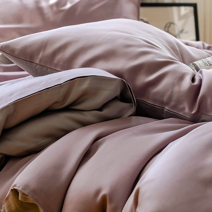 Lunaveil PureSilk™ – 100% Lyocell TENCEL Luxury Bedding Set (Baby-Soft Ice Silk, Lenzing Certified, 3–4 Piece Collection)